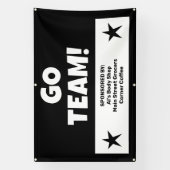 Custom Black Team Banner (Vertikal)