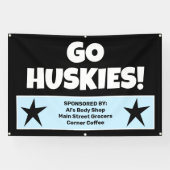 Custom Black Team Banner (Horizontal)