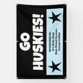 Custom Black Team Banner (Vertikal)