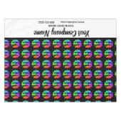 Custom Black Trade Show Tablecloge Logo Business Tischdecke (Vorderseite (Horizontal))