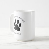 Custom Black Vet Staff Mug | Clinic Logo Ready Kaffeetasse (Vorderseite Links)