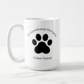Custom Black Vet Staff Mug | Clinic Logo Ready Kaffeetasse (Links)