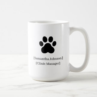 Custom Black Vet Staff Mug | Clinic Logo Ready Kaffeetasse