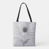Custom Black & White Daisy Tasche (Rückseite)