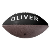 Custom Black & White Football mit Name und Foto (Gedreht 270)