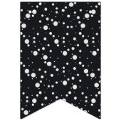 Custom Black & White Laurel Wreath Abschluss Wimpelkette (Erste Fahne)