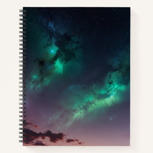 Custom Black & White Monogram Sketchbook Notizblock (Vorderseite)