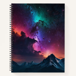 Custom Black & White Monogram Sketchbook Notizblock