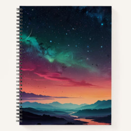 Custom Black & White Monogram Sketchbook Notizblock