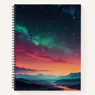 Custom Black & White Monogram Sketchbook Notizblock