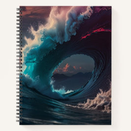 Custom Black & White Monogram Sketchbook Notizblock