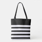 Custom Black & White Monogram Tasche (Rückseite)