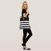 Custom Black & White Monogram Tasche (Am Model)