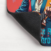 Custom Black Woman Gitarrist Art Inspiration Mousepad (Ecke)