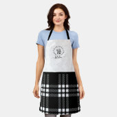 Custom BlackPlaid Kitchen Whisk & Stand Mixer Schürze (Getragen)