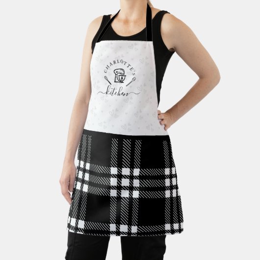 Custom BlackPlaid Kitchen Whisk & Stand Mixer Schürze (InSitu)