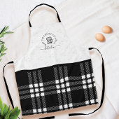 Custom BlackPlaid Kitchen Whisk & Stand Mixer Schürze