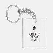 Custom Blank Business Company Branded Keychains Schlüsselanhänger (Vorderseite links)