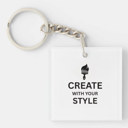 Custom Blank Business Company Branded Keychains Schlüsselanhänger (Vorderseite)