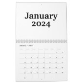 Custom Blank Calendar 2024 with Holidays Kalender (Jan 2027)