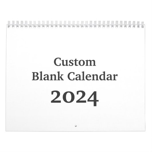 Custom Blank Calendar 2024 with Holidays Kalender (Titelbild)