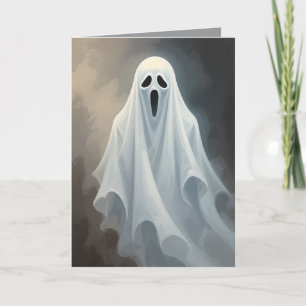 Custom Blank Halloween Niedliches Blatt Ghost-De Karte