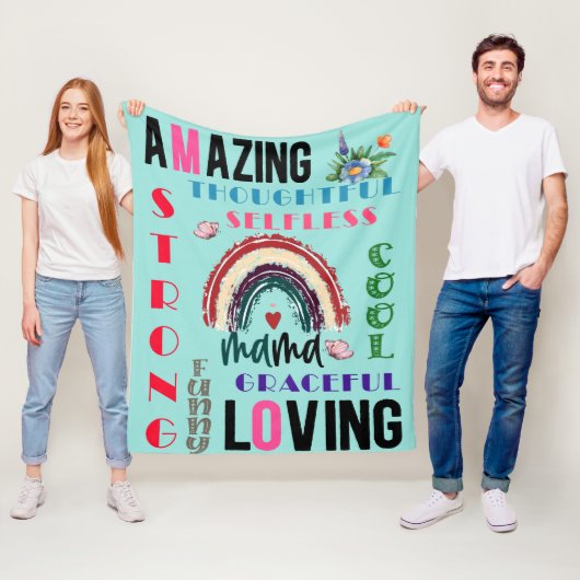 Custom Blanket Geschenk | Mama am Muttertag Fleecedecke (Beispiel)