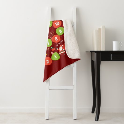 Custom Blanket Gift BoardGame Slides und Ladders Sherpadecke (Beispiel)