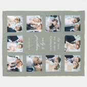 Custom Blanket mit 10 Hochzeitssagen Fleecedecke (Vorderseite (Horizontal))