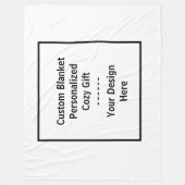 Custom Blanket – Personalized Cozy Gift Fleecedecke (Vorderseite)