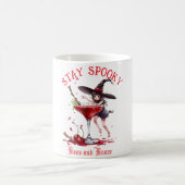 Custom Bleibe Spooky Funny Hexehl Kaffeetasse (Mittel)