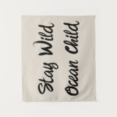 Custom Bleibe Wild Ocean Child Kinderzimmer Boho K Wandteppich (Vorderseite)