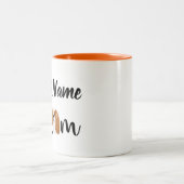 Custom Blenheim Cavalier King Charles Spaniel Gesc Zweifarbige Tasse (Mittel)