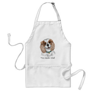 Custom Blenheim Cavalier King Charles Spaniel Schürze