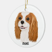 Custom Blenheim Cavalier King Spaniel Keramik Ornament (Links)