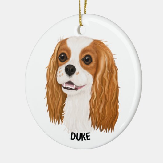 Custom Blenheim Cavalier King Spaniel Keramik Ornament (Links)