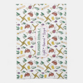 Custom Blessed Imbolc Light Renewal Brigid Geschirrtuch (Vertikal)