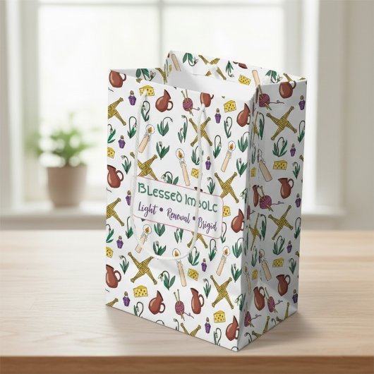 Custom Blessed Imbolc Light Renewal Brigid  Mittlere Geschenktüte