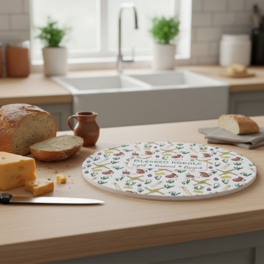 Custom Blessed Imbolc Light Renewal Brigid  Schneidebrett