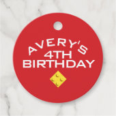 Custom BLOCK PARTY Bunte Steine Vielen Dank Geschenkanhänger (Vorderseite)