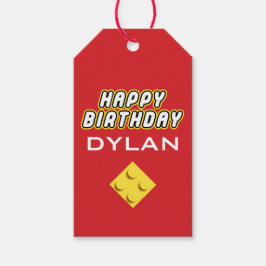 Custom BLOCK PARTY Farbenbricks Tower Builder Geschenkanhänger