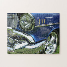 Custom Blue 1957 Chevy Car Puzzle