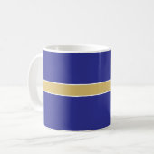 Custom Blue 50th Class Reunion Favor Mug Kaffeetasse (Vorderseite Links)