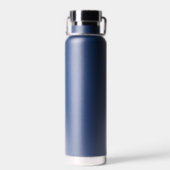 Custom Blue Abschluss Class of 2025 Keepake Trinkflasche (Rückseite)