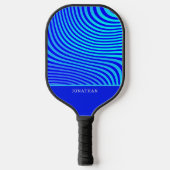 Custom Blue Abstract Pickleball  Pickleball Schläger (Vorderseite)