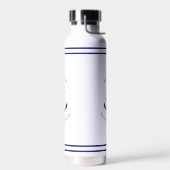 Custom Blue Anchor Emblem Trinkflasche (Links)