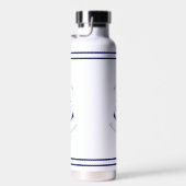 Custom Blue Anchor Emblem Trinkflasche (Rechts)