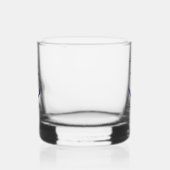 Custom Blue Anchor Emblem Whiskyglas (Links)