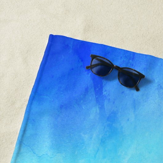 Custom Blue and Green Beach Handtuch (Beispiel)