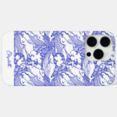 Custom Blue and White Humpback Whale Case-Mate iPhone Hülle (Rückseite (Horizontal))
